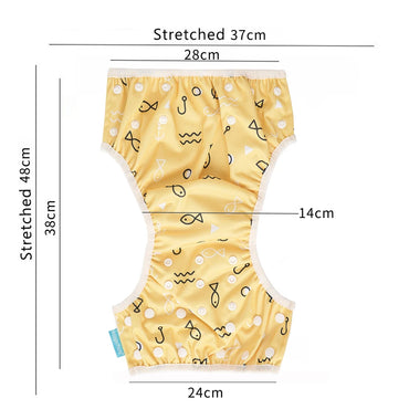 HappyFlute 3pcs Tropical Vacation Summer Print Reusable Adjustable Cloth Diapers Swimming Pool Pant Washable Nappy Cover