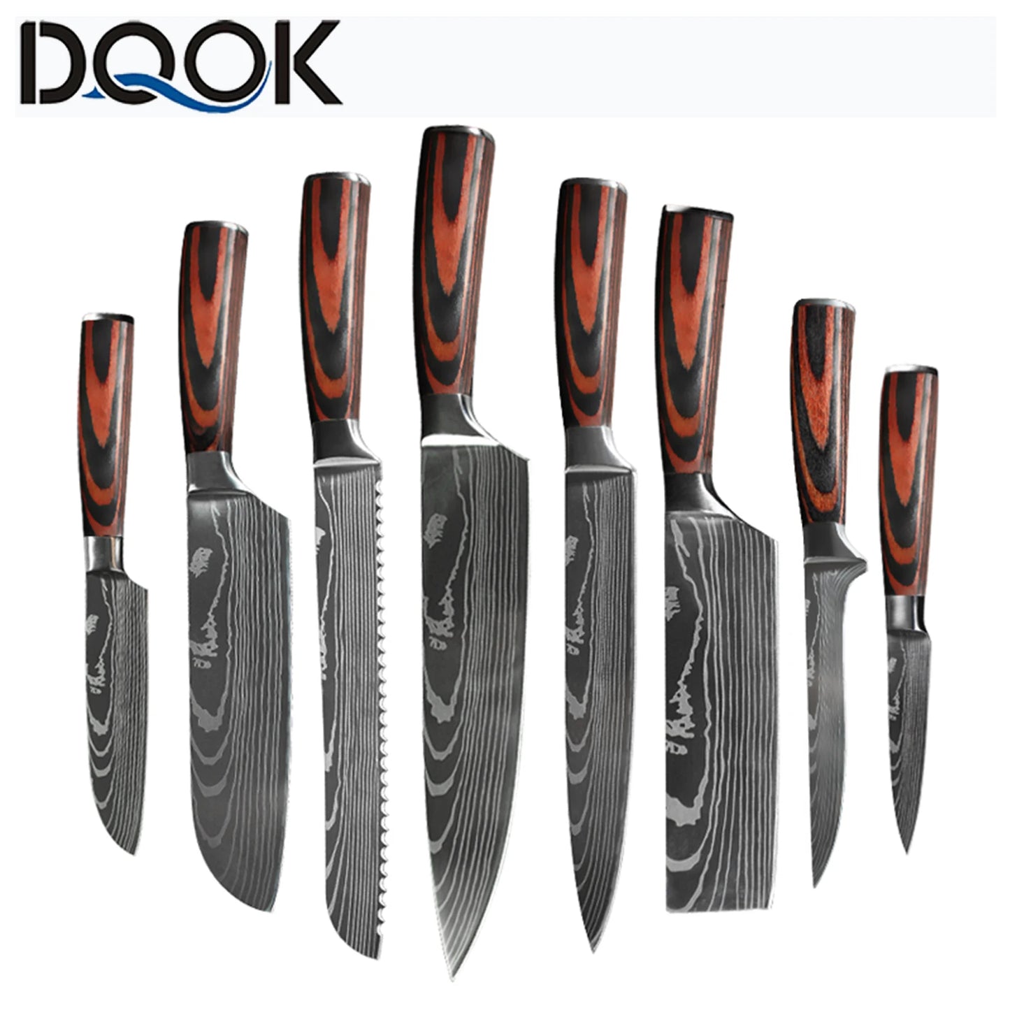 Professiona Japanese Chef Knife Kitchen Knives Santoku Slicing Utility Bread Meat Cleaver Butcher Stainless Steel Cooking Knife