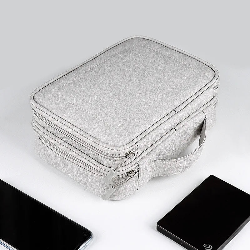 Electronics Accessories Organizer Bag, Travel Cable Organiser Bag, Universal Carry Travel Gadget Bag for USB Cable Drive, SD Car