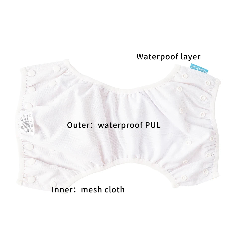 HappyFlute 3pcs Tropical Vacation Summer Print Reusable Adjustable Cloth Diapers Swimming Pool Pant Washable Nappy Cover
