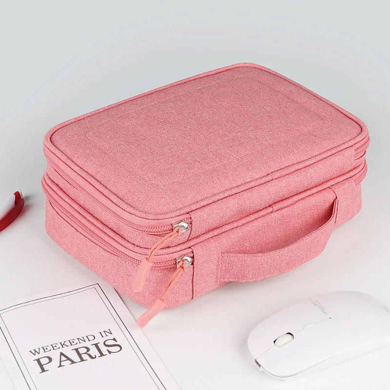 Electronics Accessories Organizer Bag, Travel Cable Organiser Bag, Universal Carry Travel Gadget Bag for USB Cable Drive, SD Car