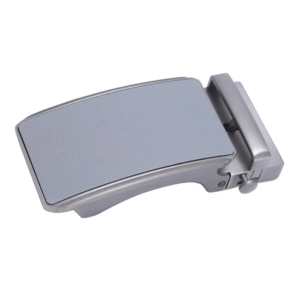 Famous Brand Belt Men Top Quality Genuine Luxury Leather Belts for Men Strap Male Metal Automatic Buckle 3.5cm Gray Belt