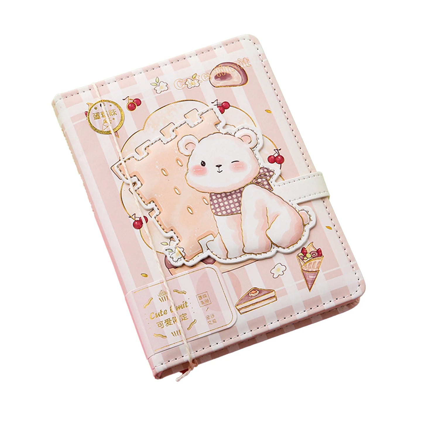 36k Notebook Cute Girl 112 Color Page with Magnetic Buckle Exquisite Hand Ledger Diary Student Stationery Notepad Creative gifts