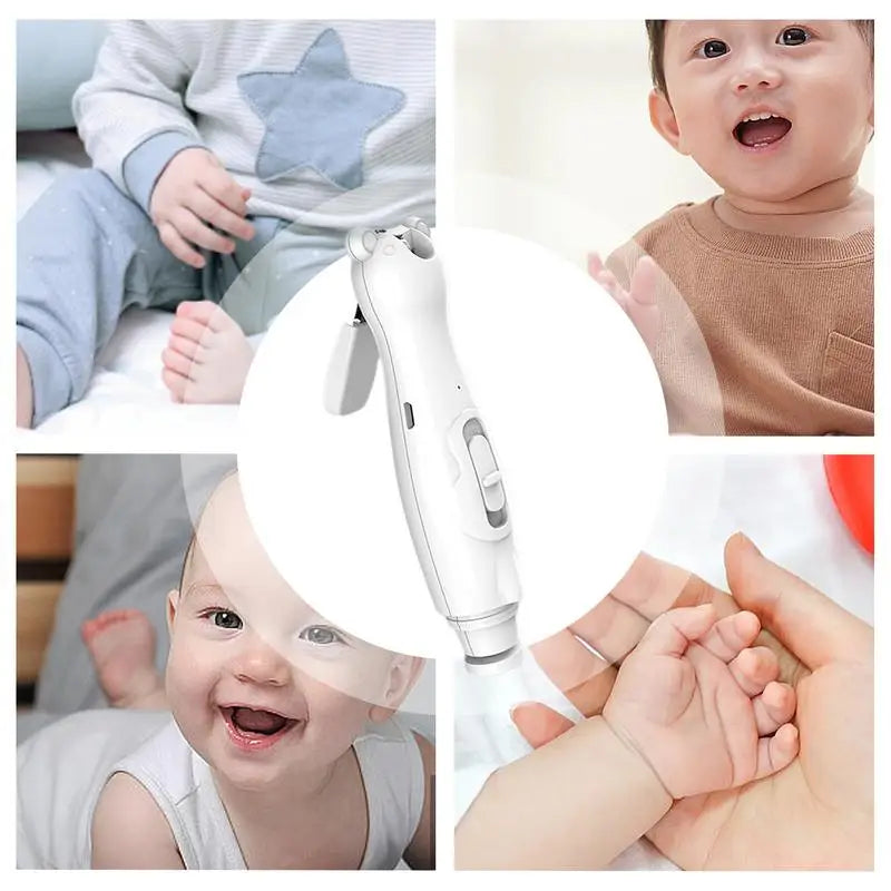 Baby Nail Trimmer Nail Clippers Toddler Nail Trimmer Nail Grinder Rechargeable With LED Lights Nail Clipper Nail Care Set For