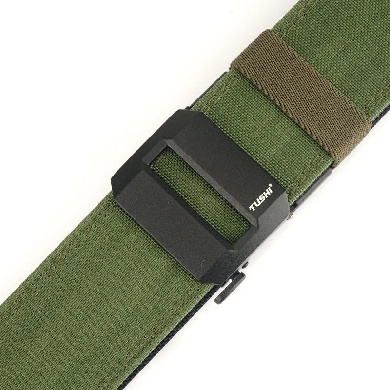 TUSHI Brand 5CM Wide functional wind hanging gun shooting training belt men's versatile workwear casual nylon automatic buckle