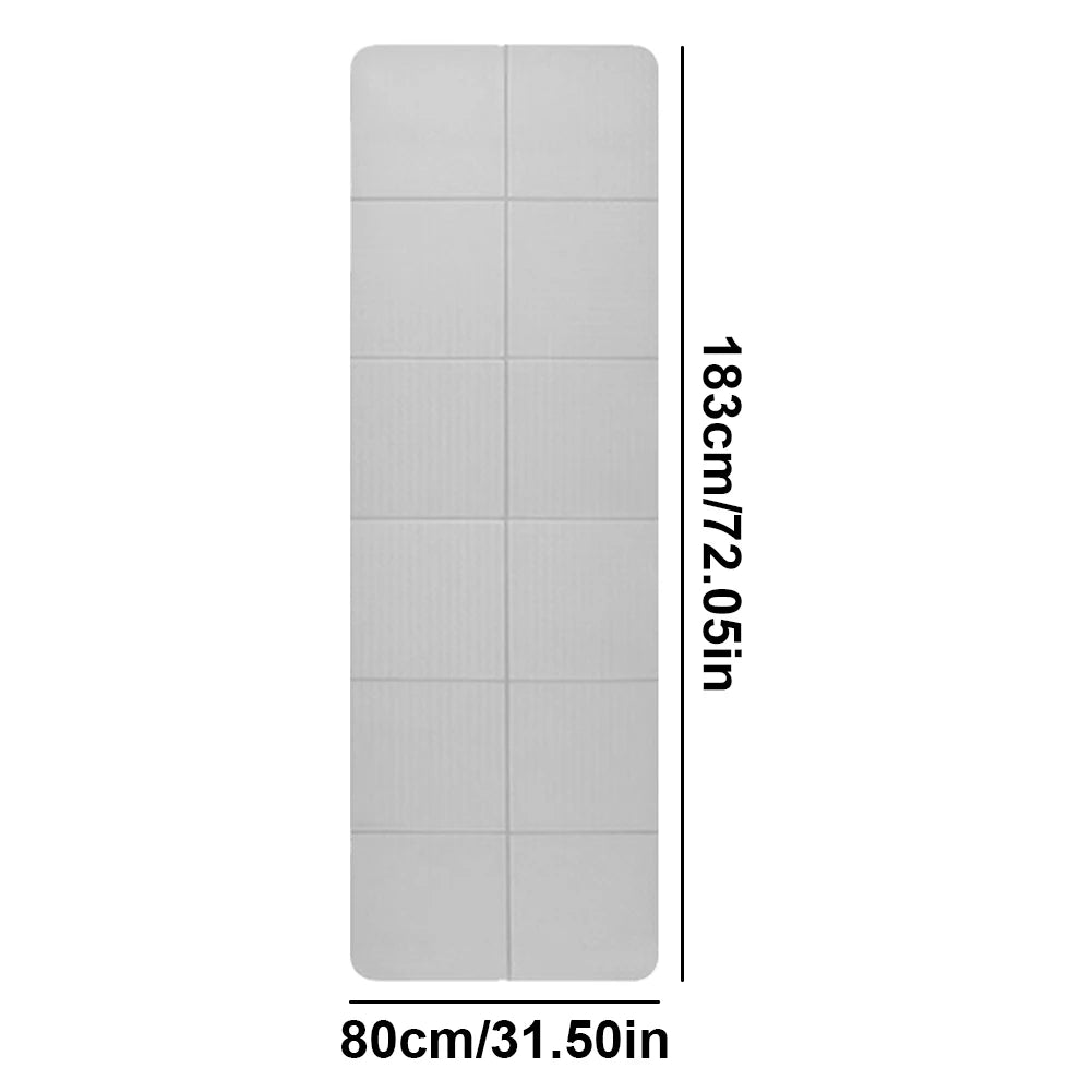 Foldable Yoga Mat Double Sided Shock Absorption Fitness Exercise Pad Non-Slip Yoga Pilates Mats Home Body Building Equipments