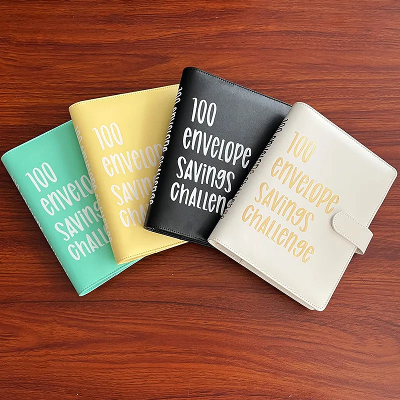 100 Envelope Challenge Binder Easy and Fun Way to Save Savings Challenges Binder Budget Binder with Cash Envelopes