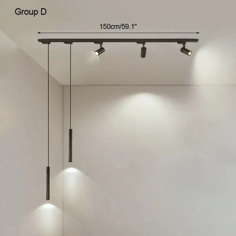Surface mounted track lights, spotlights, LED restaurant chandeliers, living rooms without main lights, bar lamps, desk lamps