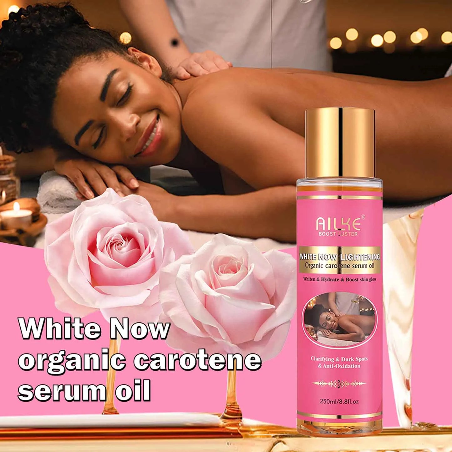 AILKE Natural Skin Cleansing Set, Cleanses Darkness, Stains, Moisturizes, Lightening, Smooth, Improve Rough and Dry Skin