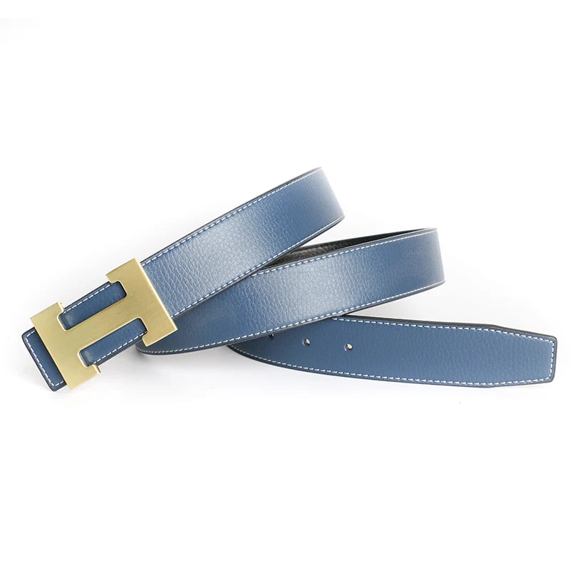 Luxury Brand Designer Pin Buckle H Belt Men High Quality Women Genuine Real Leather Dress Strap for Jeans Waistband Western Goth
