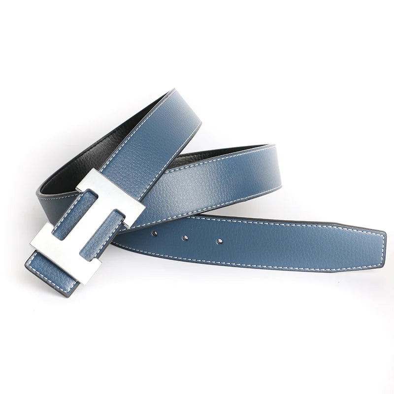 Luxury Brand Designer Pin Buckle H Belt Men High Quality Women Genuine Real Leather Dress Strap for Jeans Waistband Western Goth