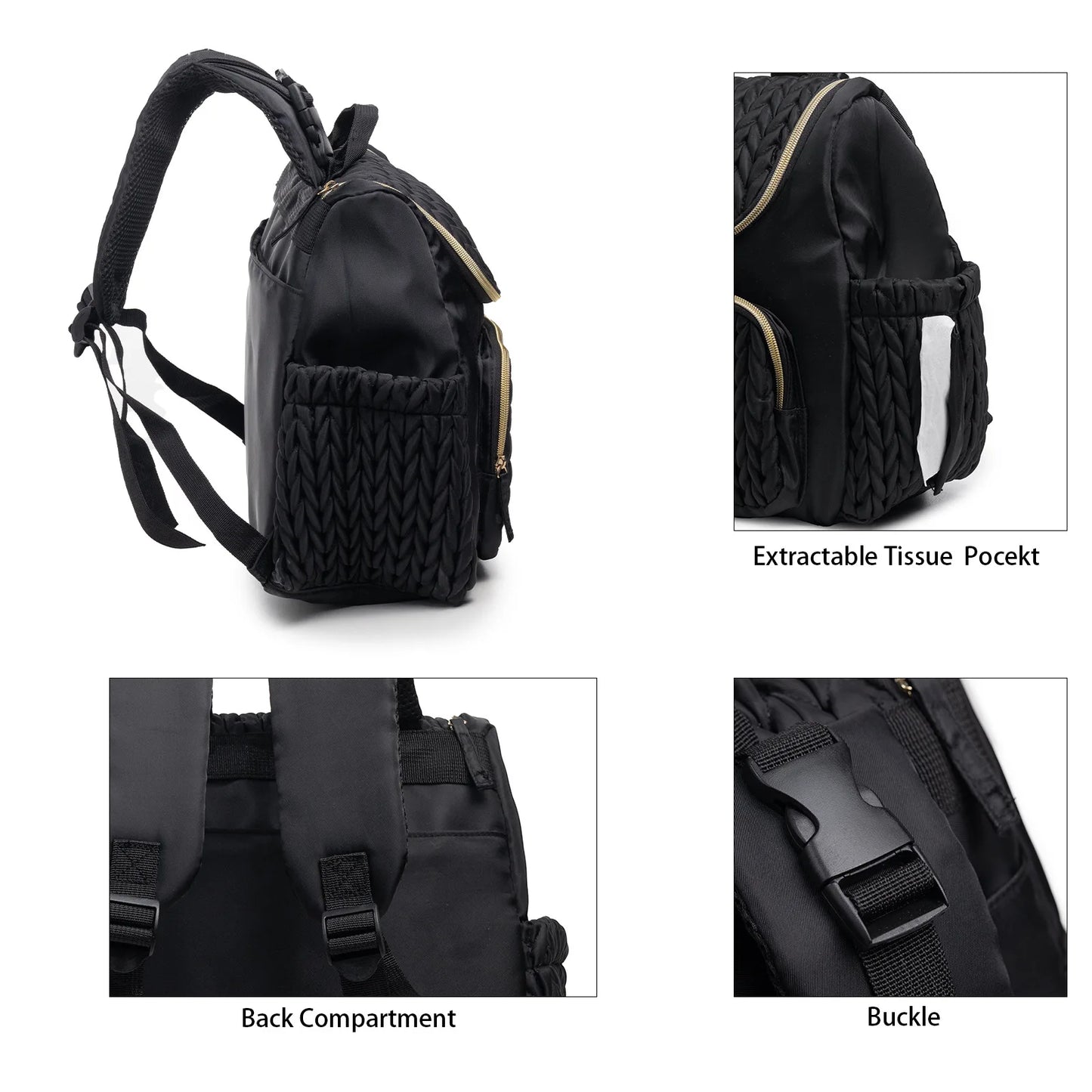 Nappy Backpack Diaper Bag Mummy Large Capacity Bag Mom Baby Multi-Function Waterproof Outdoor Travel Diaper Bags for Baby Care