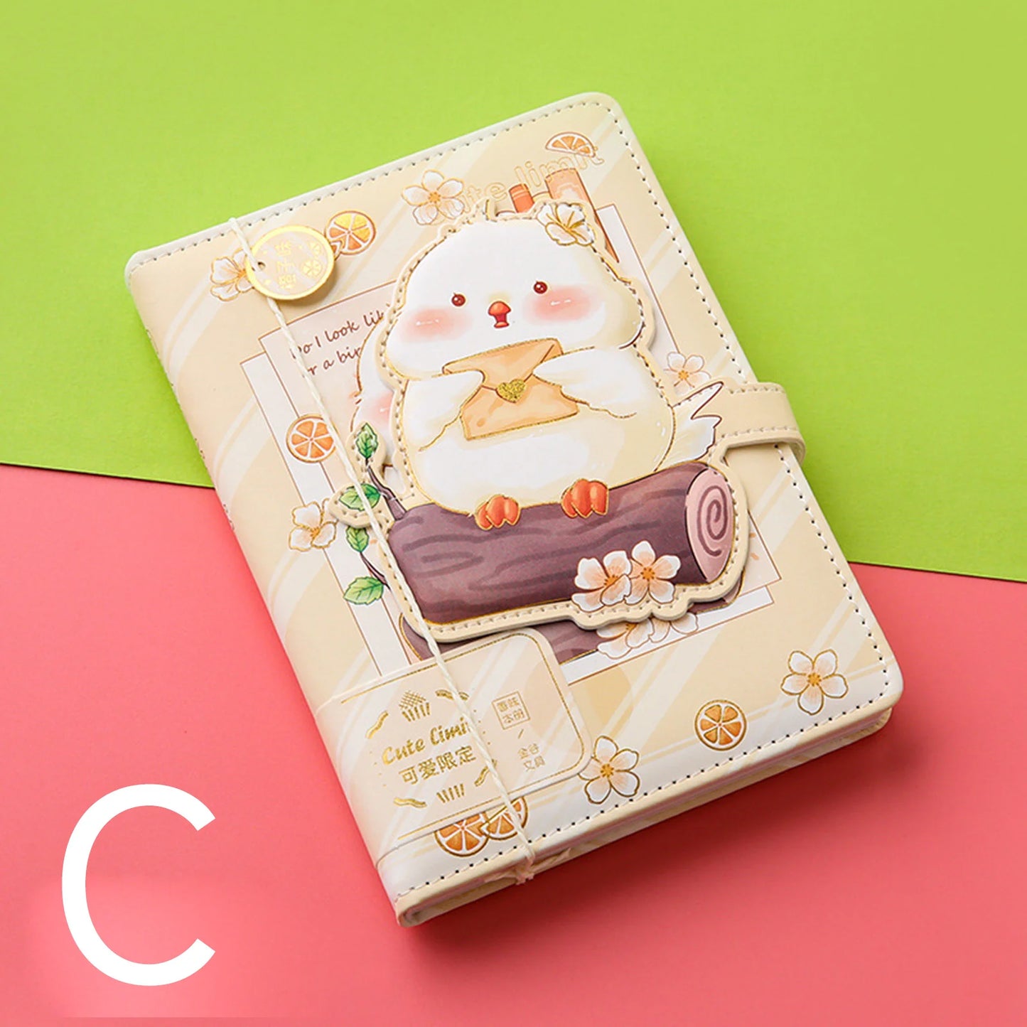 36k Notebook Cute Girl 112 Color Page with Magnetic Buckle Exquisite Hand Ledger Diary Student Stationery Notepad Creative gifts