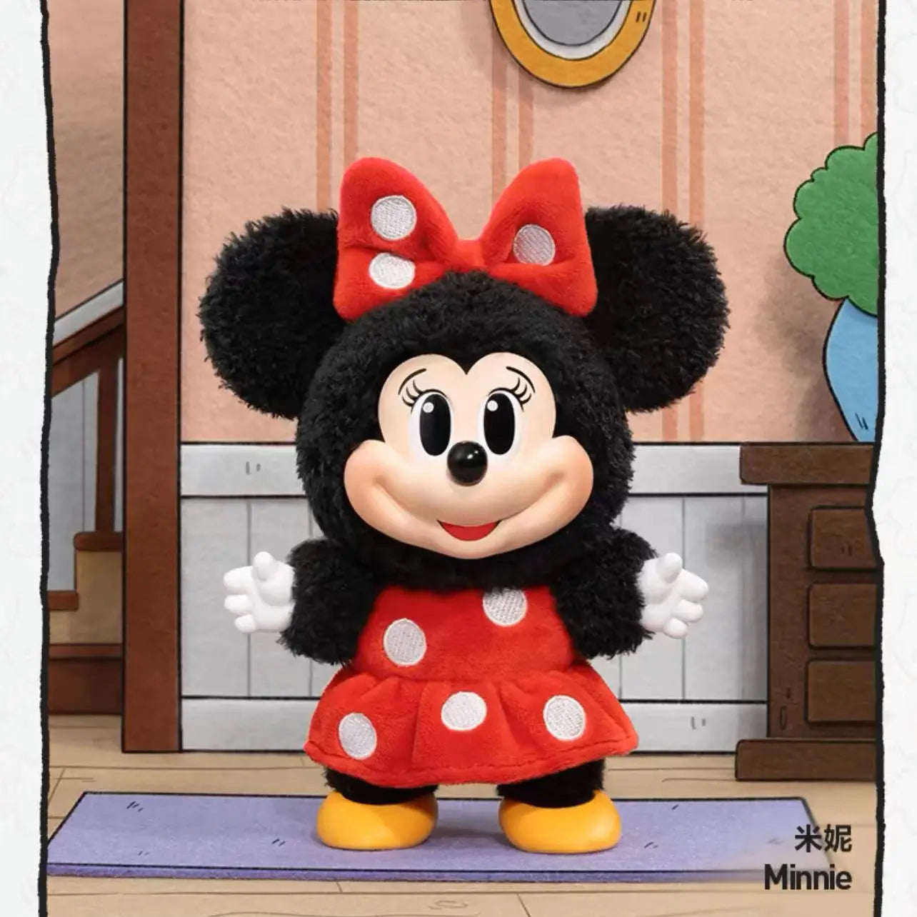 Genuine Pop Mickey Family Cute Together Keychain Series Blind Box Cute Vinyl Doll Anime Figure Decoration Customized Kid Gift