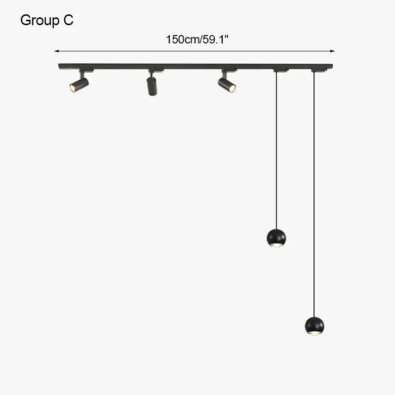 Surface mounted track lights, spotlights, LED restaurant chandeliers, living rooms without main lights, bar lamps, desk lamps