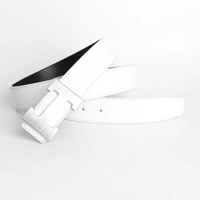 Luxury Brand Designer Pin Buckle H Belt Men High Quality Women Genuine Real Leather Dress Strap for Jeans Waistband Western Goth