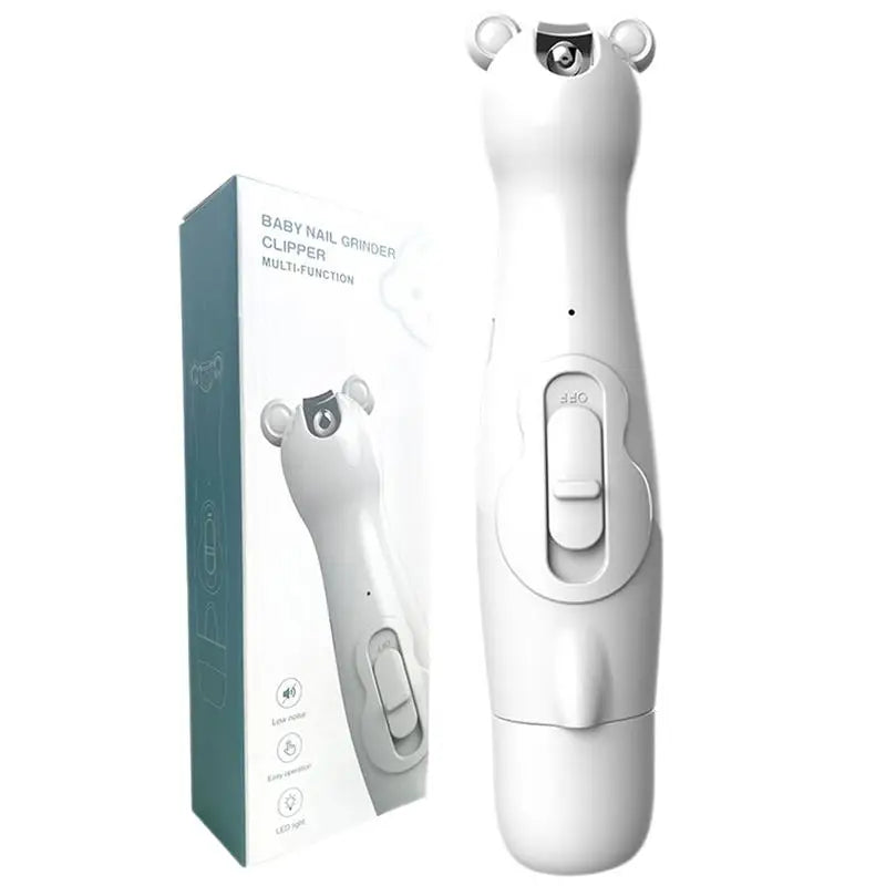 Baby Nail Trimmer Nail Clippers Toddler Nail Trimmer Nail Grinder Rechargeable With LED Lights Nail Clipper Nail Care Set For