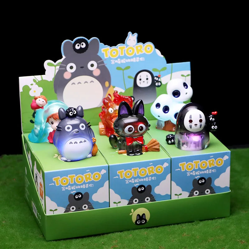 Anime Totoro Blind Box Hayao Miyazaki Fairy Tale Elves Mysterious Box Anime Model Kids Birthday Gift Bedroom Kawaii Home Decor