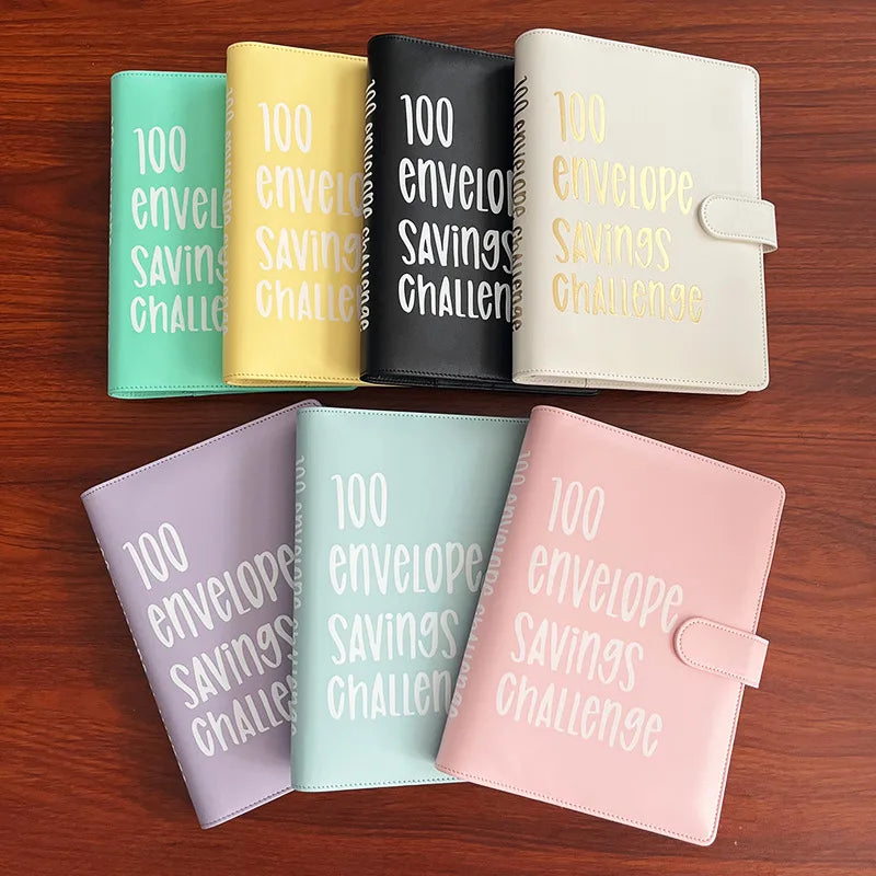 100 Envelope Challenge Binder Easy and Fun Way to Save Savings Challenges Binder Budget Binder with Cash Envelopes