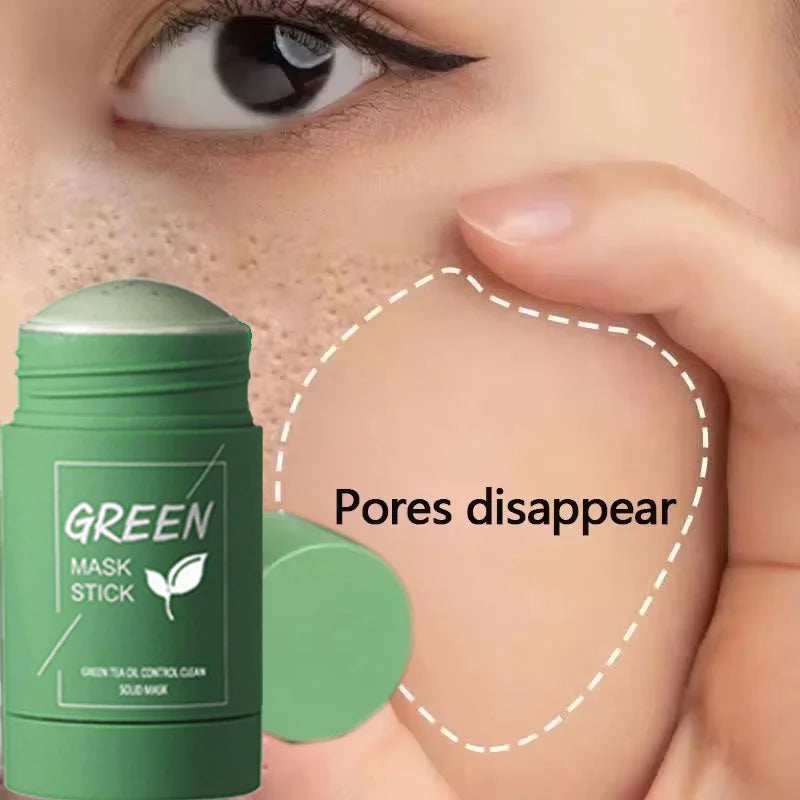 Original Green Tea Solid Mask Remove Blackhead Treat Acne Blemish White Black Dots Clean Stick Cream Pores Shrinking Skin Care