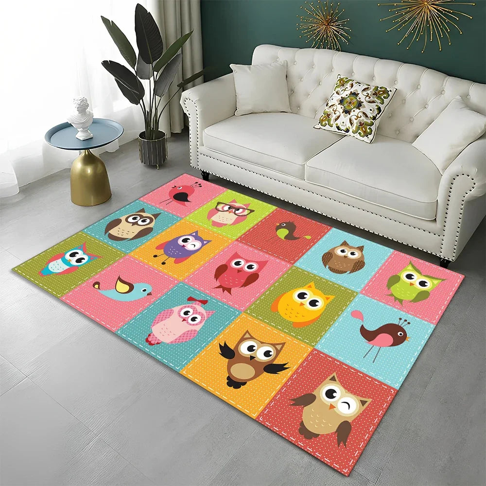 ABC Early Education Cartoon Kids Playroom Alphabet Children Crawling Area Rug,Carpet for Living Room Bedroom Sofa,Non-slip Mat