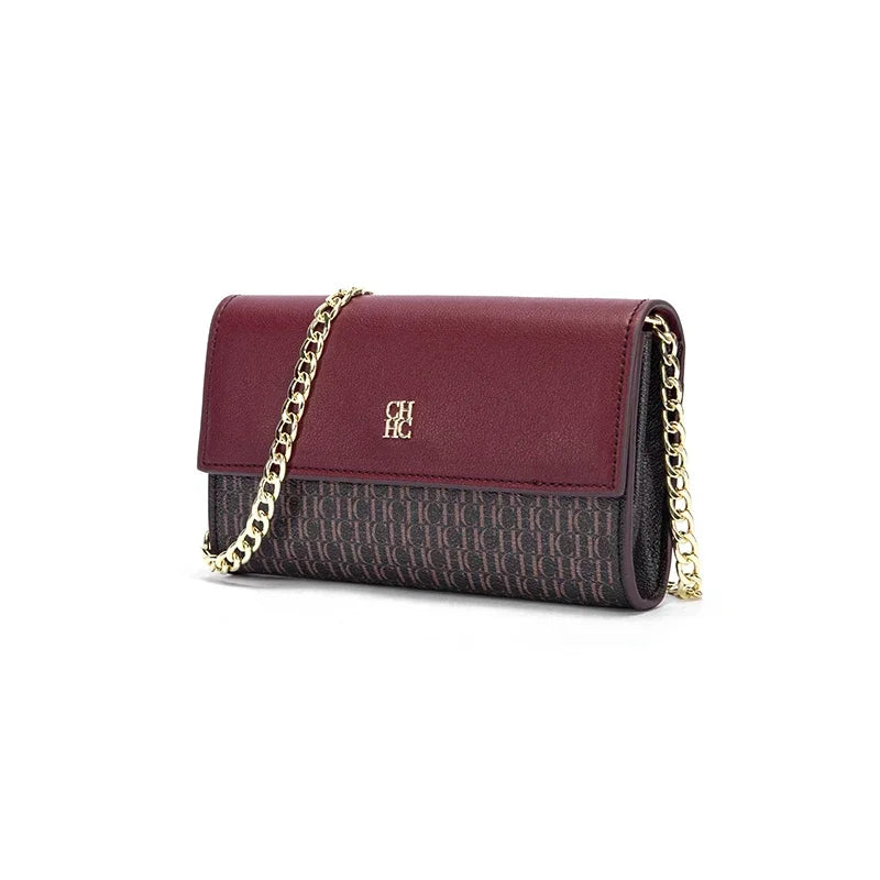 CH Letter Elements Color Blocked Women's Crossbody Bag Women's Chain Bag Exquisite Craftsmanship Light Luxury Design Chain Bag