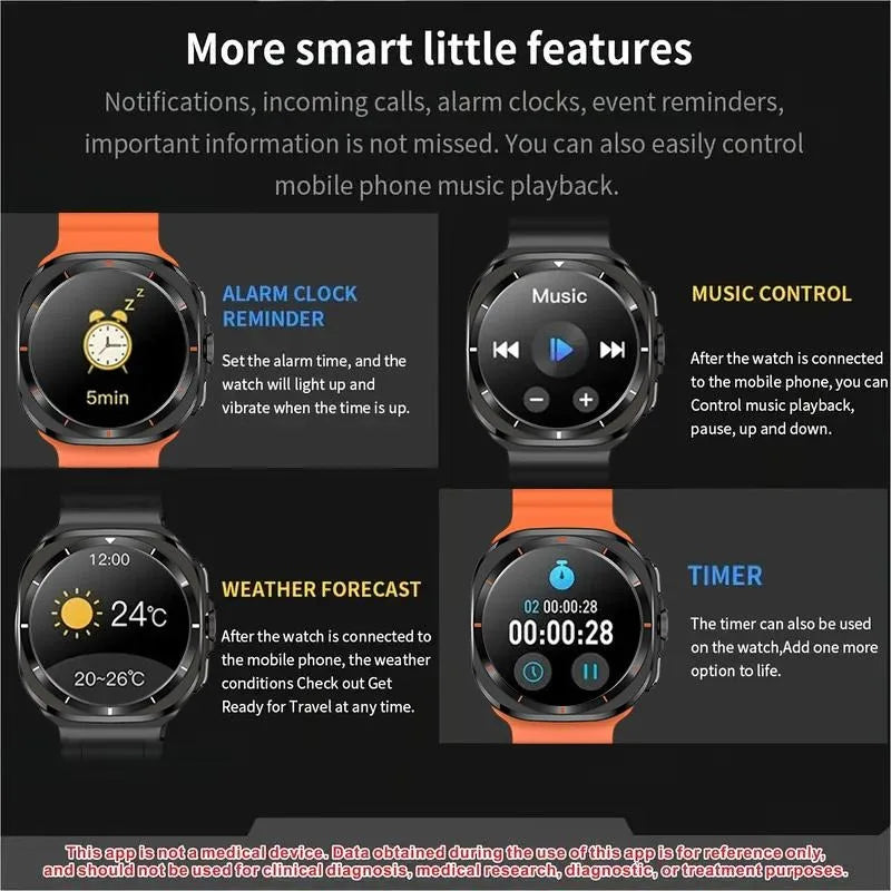 2025 New Multifunctional Men Women's Smartwatch with Call Function, Touch Screen Smart Watch,Waterproof Fitness Activity Tracker