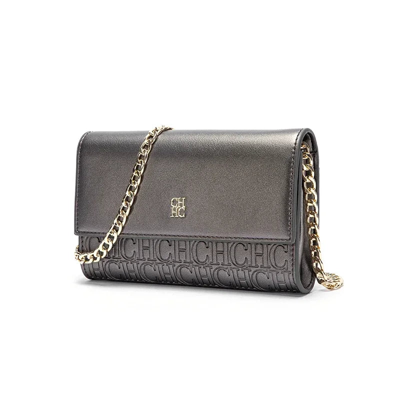 CH Letter Elements Color Blocked Women's Crossbody Bag Women's Chain Bag Exquisite Craftsmanship Light Luxury Design Chain Bag