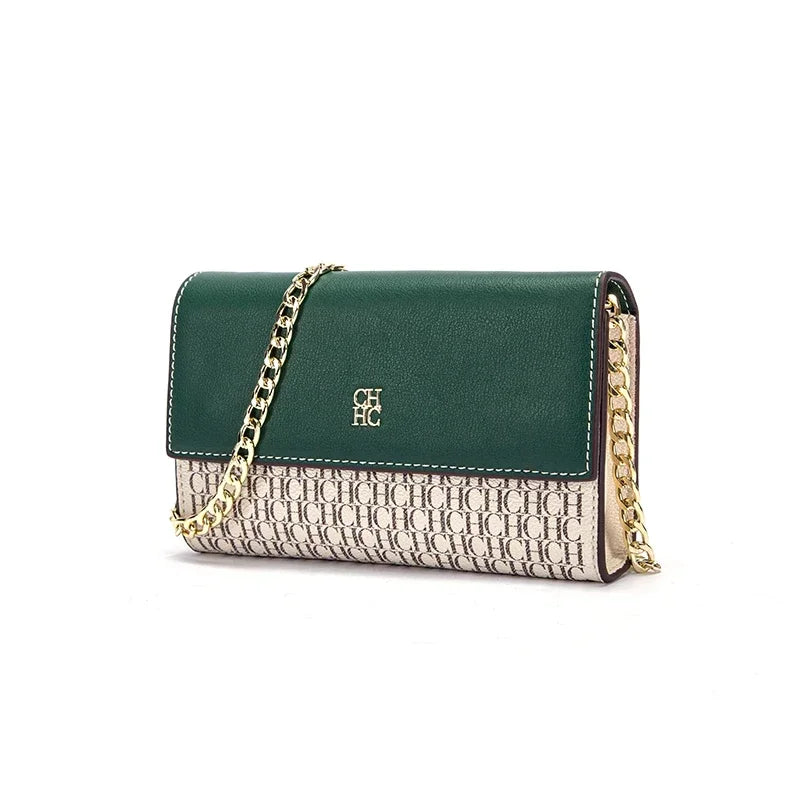 CH Letter Elements Color Blocked Women's Crossbody Bag Women's Chain Bag Exquisite Craftsmanship Light Luxury Design Chain Bag