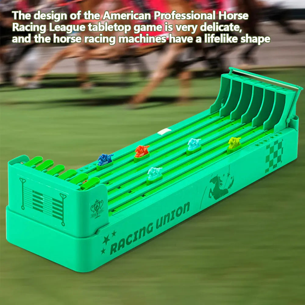 Horse Race Board Game Electronic Desktop Game Battery Powered Horse Racing Machine Set Interactive Family Party Toy