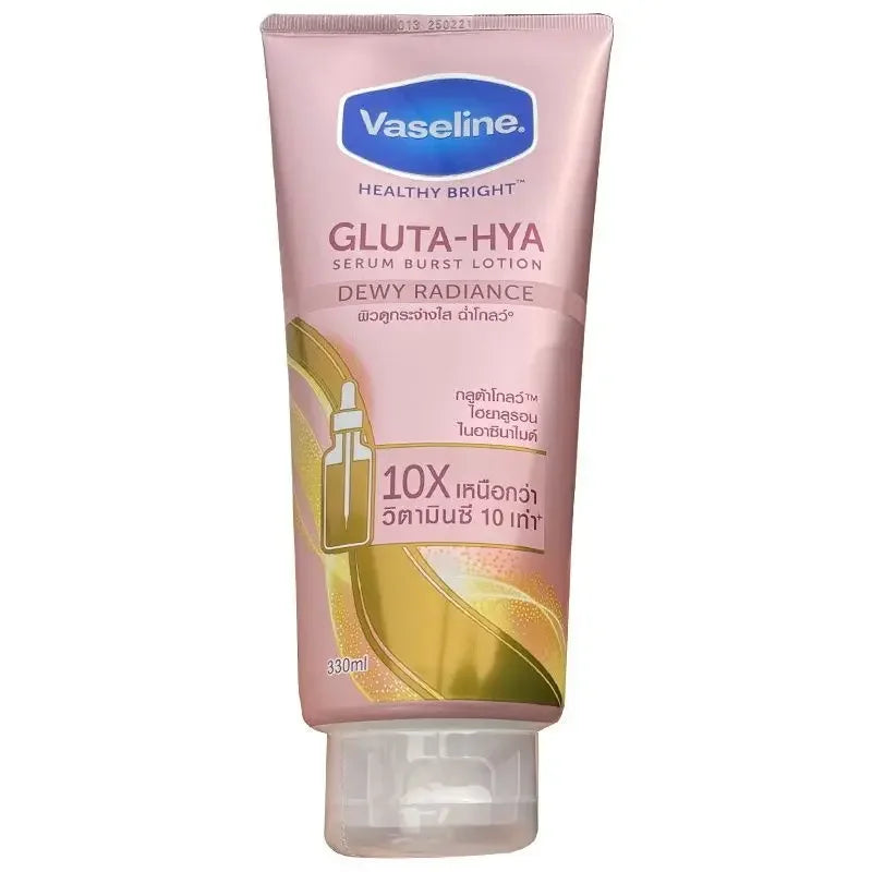 Vaseline Glutamine Whitening Body Lotion Highly Concentrated Niacinamide Hyaluronic Acid Brightens Skin Deeply Hydrating 330ml