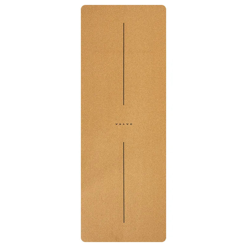 2025 New Cork & Natural Rubber Luxury Yoga Mat with Laser-Engraved Alignment Lines - Shock Absorption, Anti-Slip, Noise Reductio