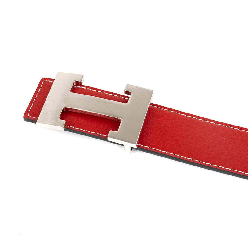 Luxury Brand Designer Pin Buckle H Belt Men High Quality Women Genuine Real Leather Dress Strap for Jeans Waistband Western Goth