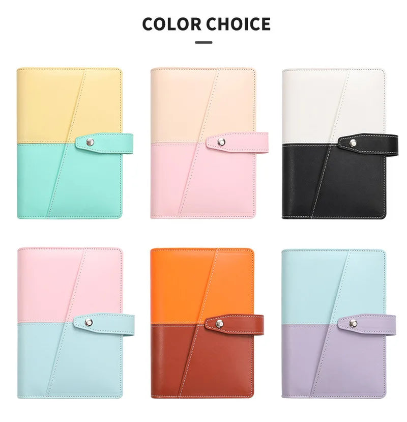 Pu A6 Binder Notebook Money Manager Budget Money Budget Planner With Pen Zipper Cash Envelope Budget Sheets Stickers Pvc Pockets