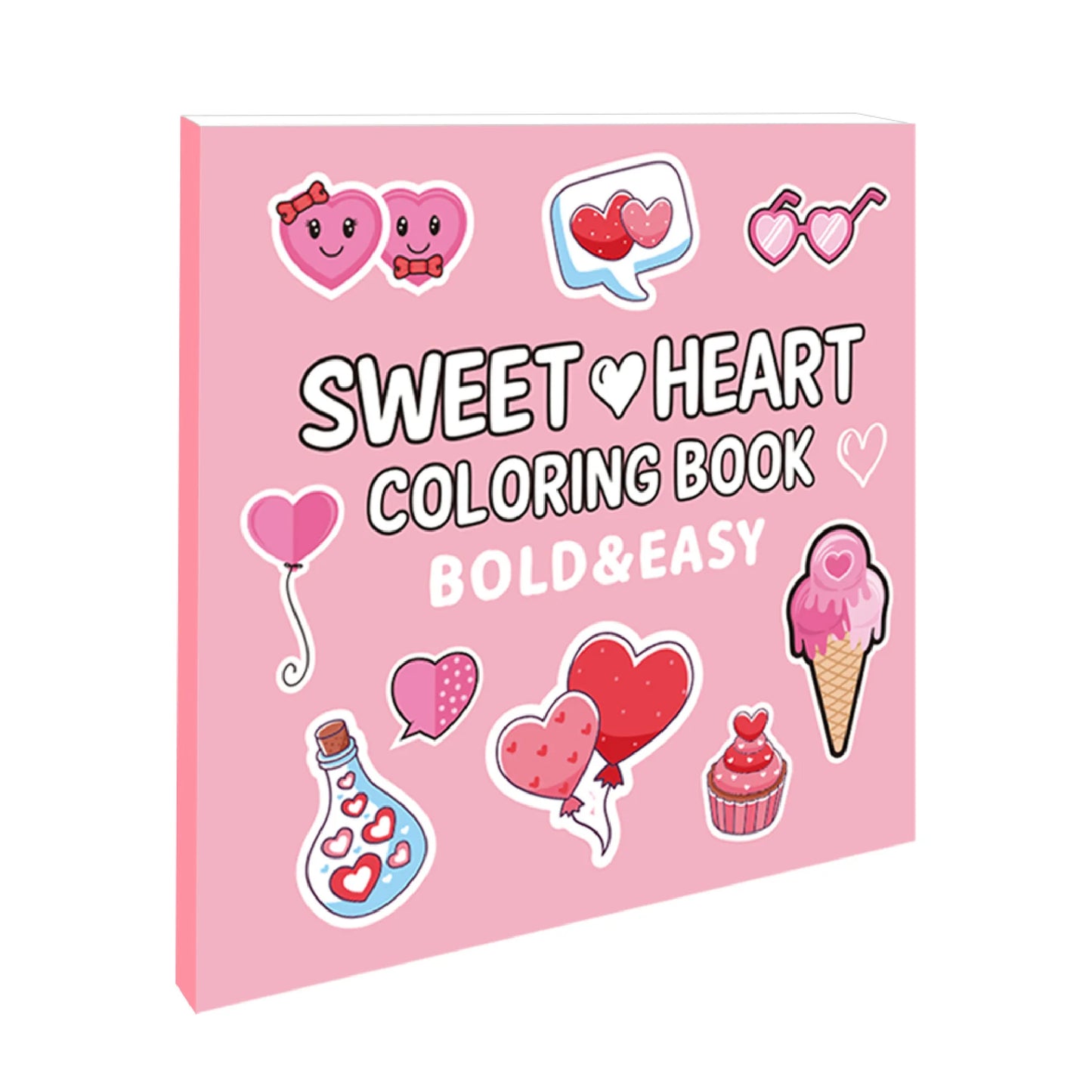 Sweet Hearts Cartoon Doodle Children's Coloring Book 40 Favorite Coloring Books for Party and Holiday Kids