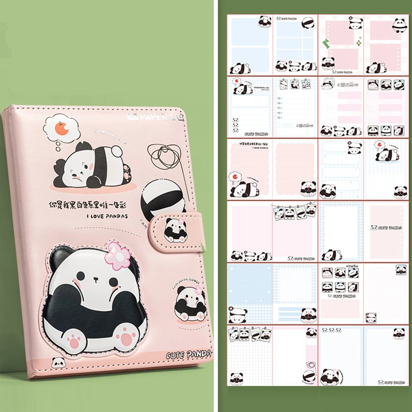Cute Agenda Organizer Diary Notebook Panda Notepad Weekly Planner Calendar Journal Stationery Note Book school supplies gifts
