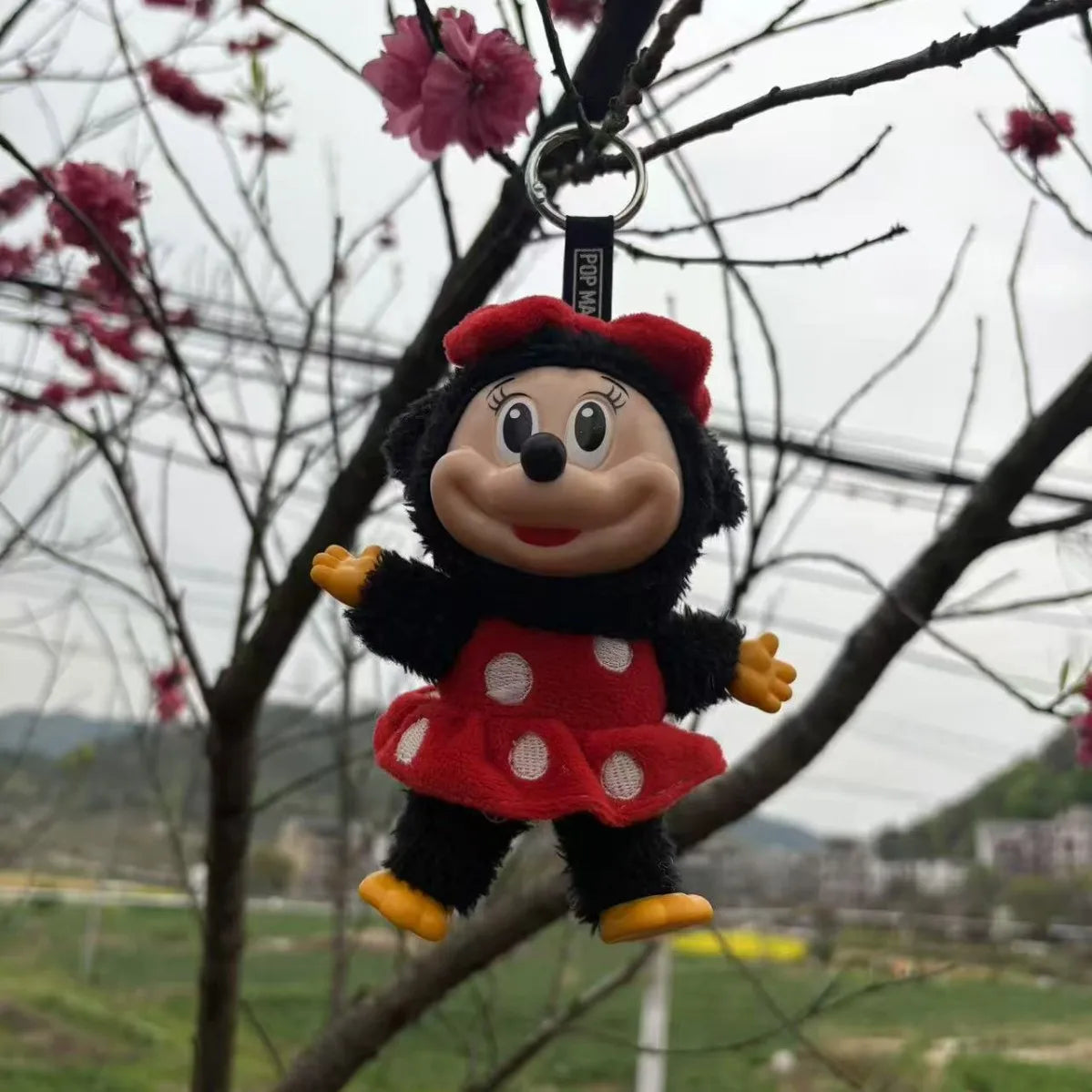 Genuine Pop Mickey Family Cute Together Keychain Series Blind Box Cute Vinyl Doll Anime Figure Decoration Customized Kid Gift