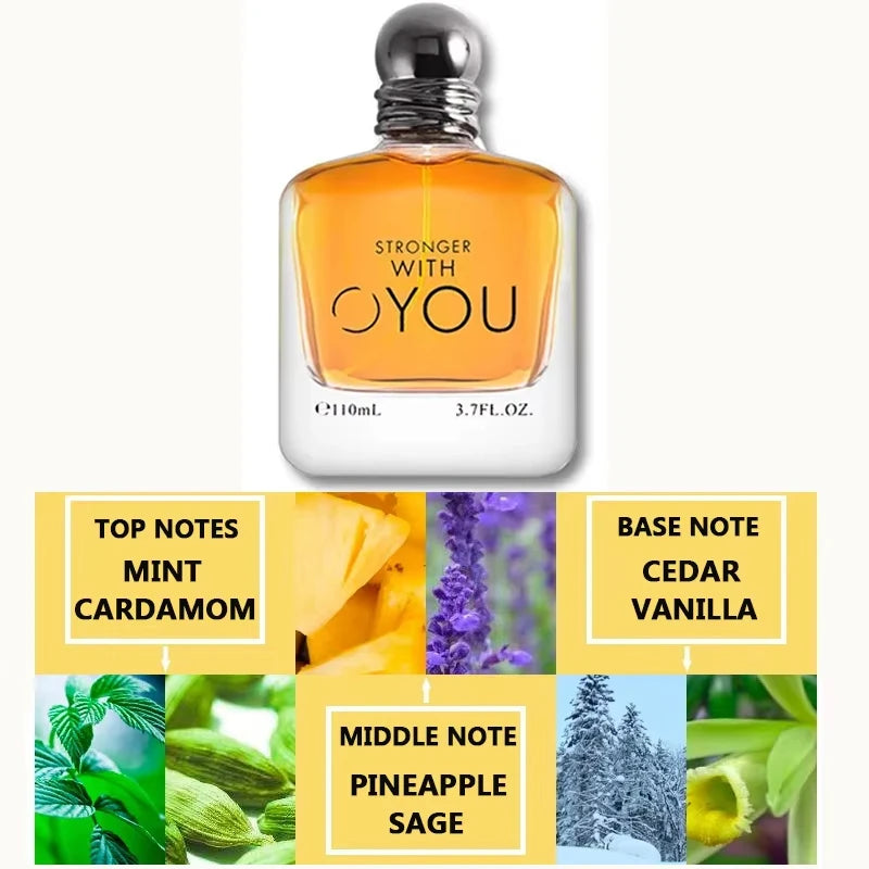 Men Charm Cologne Perfume Strong With You Fragrance Original High Quality Body Spray Date Attractive Pheromone Gift 110ml