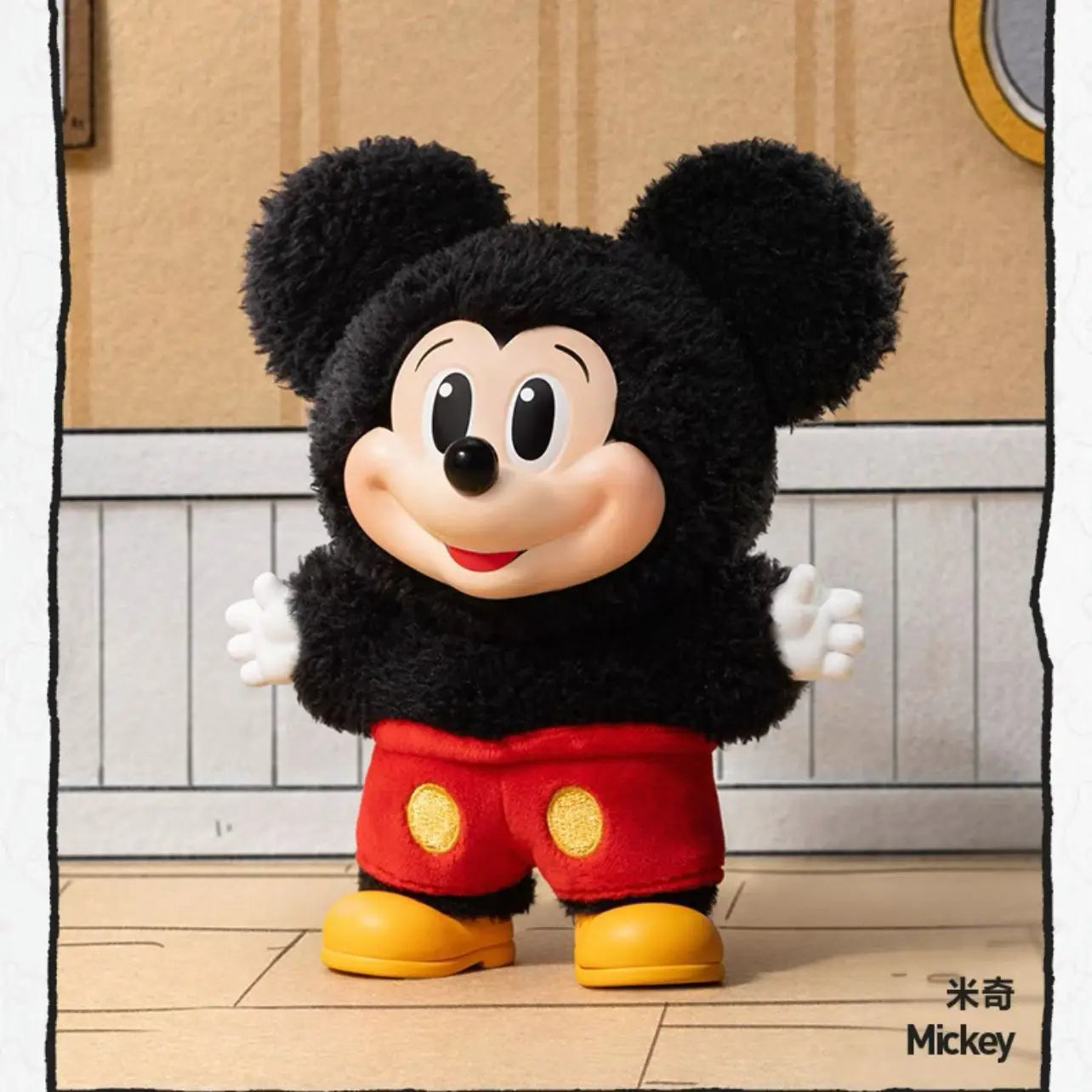 Genuine Pop Mickey Family Cute Together Keychain Series Blind Box Cute Vinyl Doll Anime Figure Decoration Customized Kid Gift