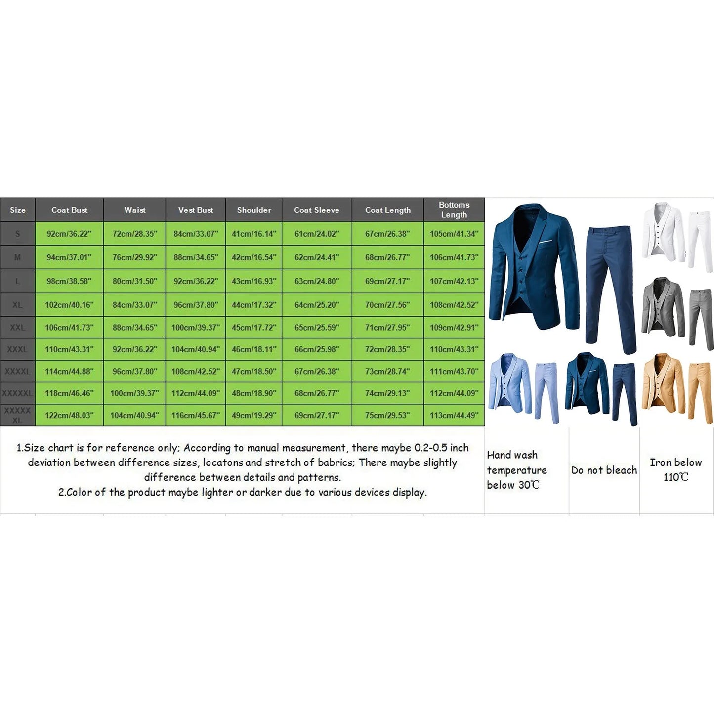 Men'S Trend Personality Shirt 3 Piece Slim Suit Business Wedding Party Vest & Pants Solid Color Elegant Man Clothes Complete 셔츠