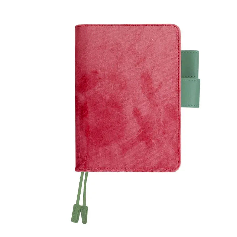 Fromthenon Pure Color Notebook Cover A5 A6 Hobo Planner Book Cover Fabric Art Notebook Shell Student Diary School Stationery