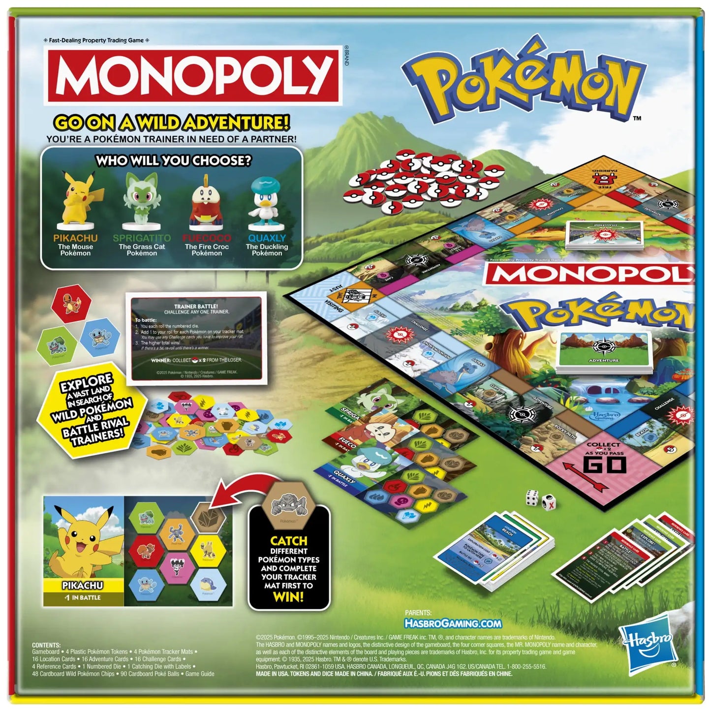 Pokémon Edition Board Game, Games for Pokémon Fans, Kids Ages 8+