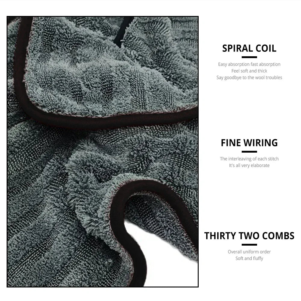 Car Wash Towels Thickened Coral Mantianxing Twisted Braided Recommend Cloth Special Velvet Water Absorbent Wipes Cleaning Curing