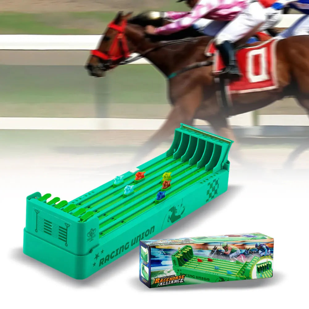 Horse Race Board Game Electronic Desktop Game Battery Powered Horse Racing Machine Set Interactive Family Party Toy