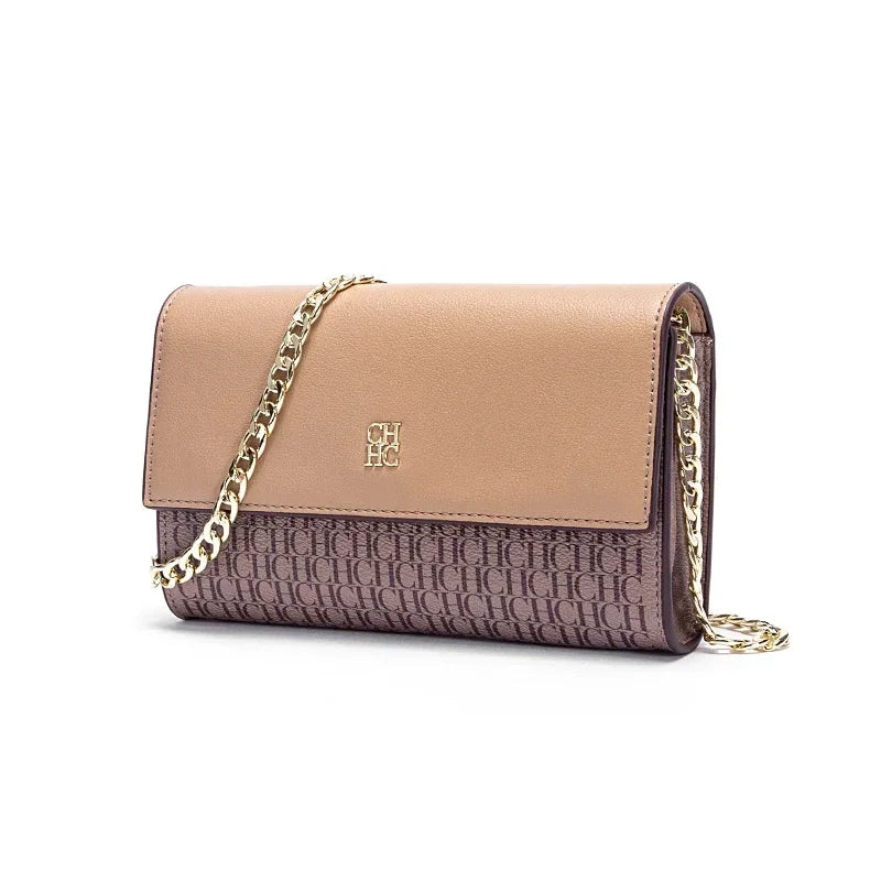 CH Letter Elements Color Blocked Women's Crossbody Bag Women's Chain Bag Exquisite Craftsmanship Light Luxury Design Chain Bag