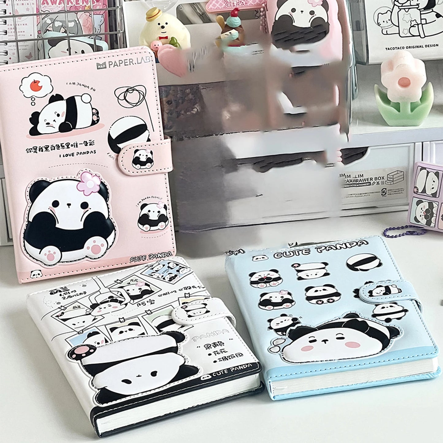 Cute Agenda Organizer Diary Notebook Panda Notepad Weekly Planner Calendar Journal Stationery Note Book school supplies gifts