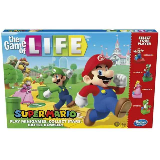 Super Mario Edition Board Game, Kids Ages 8+, Play Minigames, Collect Stars