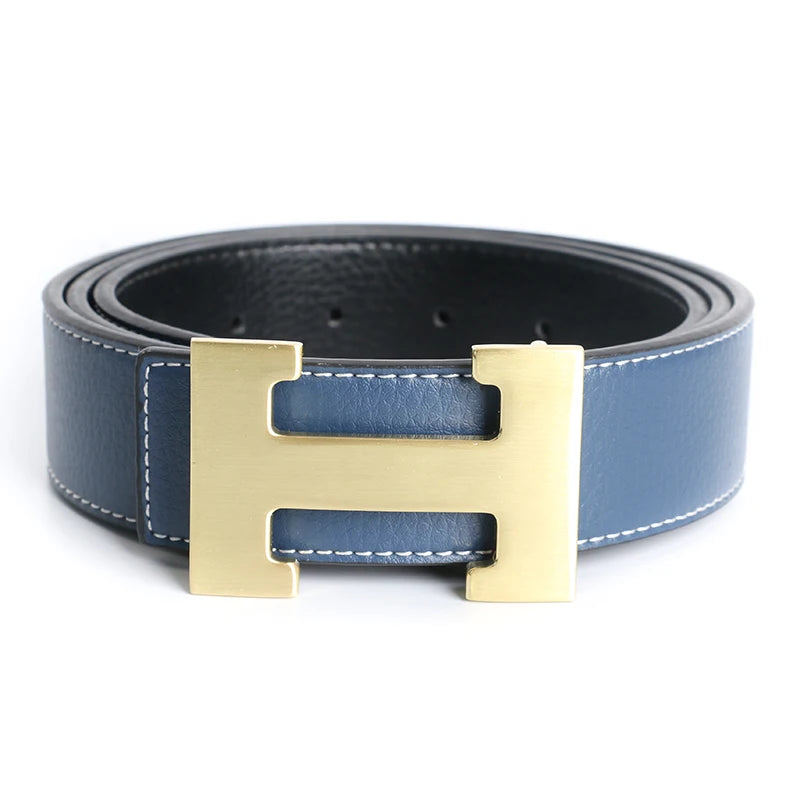 Luxury Brand Designer Pin Buckle H Belt Men High Quality Women Genuine Real Leather Dress Strap for Jeans Waistband Western Goth