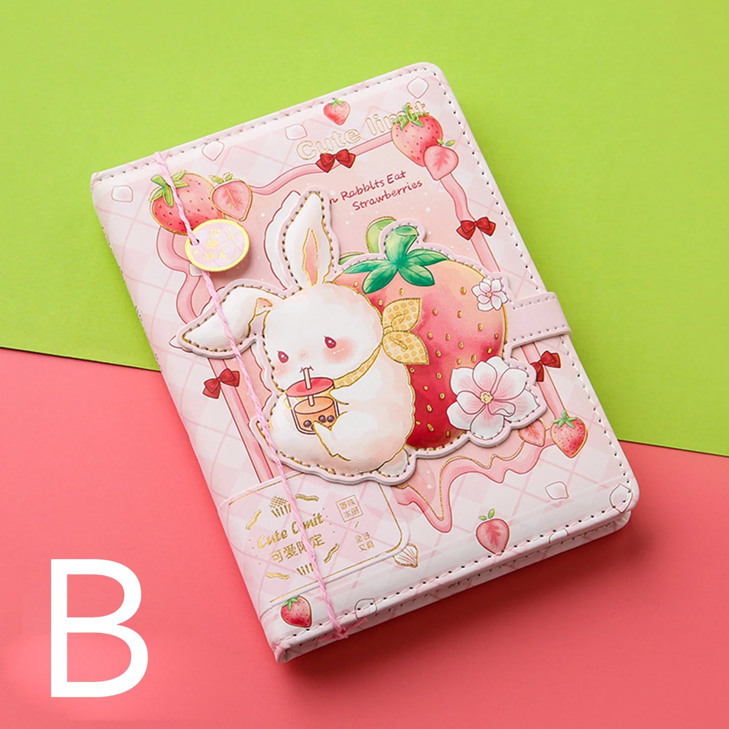 36k Notebook Cute Girl 112 Color Page with Magnetic Buckle Exquisite Hand Ledger Diary Student Stationery Notepad Creative gifts