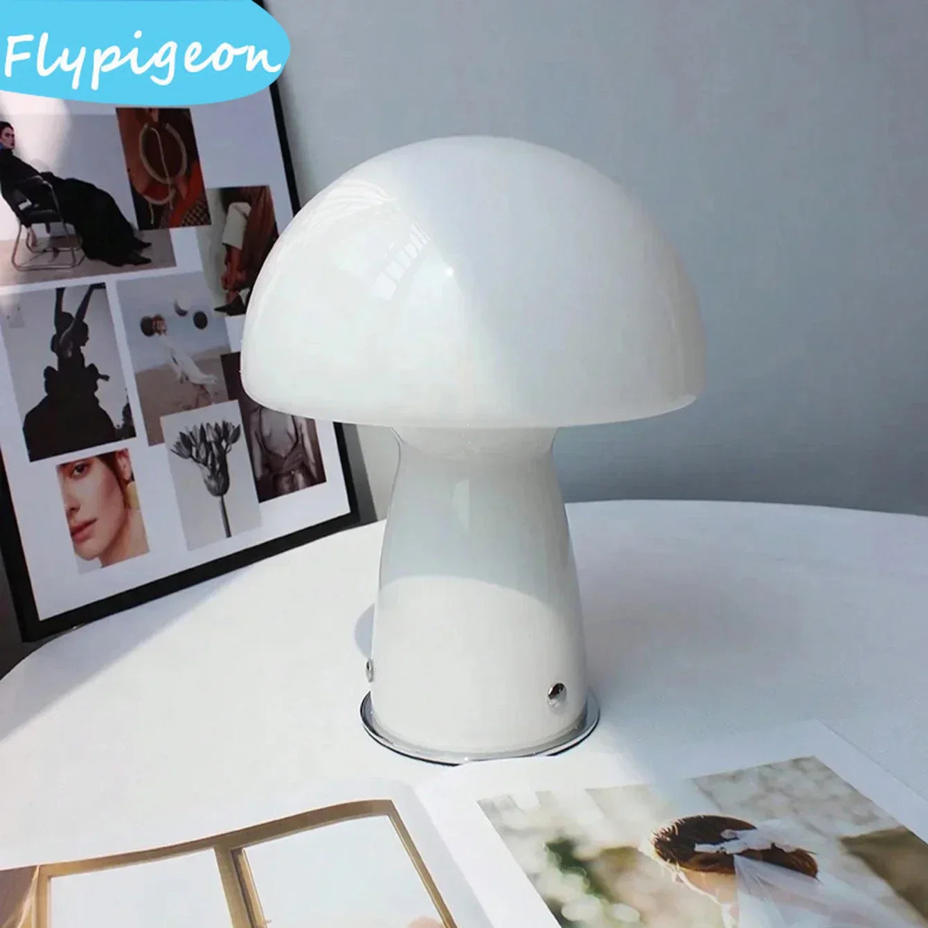 Nordic USB LED Mushroom Table Light Trichromatic Desk Light Eye Protection Night Light for Living Room Bedroom Bedside Decor